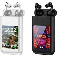 3-in-1 Smart Bluetooth Wireless Earbuds with Power Bank - Black or White