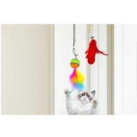20 Pack Interactive Cat Feather Suction Cup Wand Toy Set