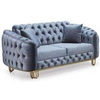 Dublin Chesterfield Velvet 3+2 Seater Sofa Set - Classic Velvet Lounge, Deep Button Tufting, Family Size