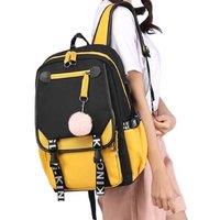 Stitch Inspired Travel Cartoon Backpack With Usb Charge Port
