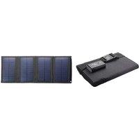 Freestanding Energy Efficient Solar Panel Charger - Foldable, USB Port, Multiple Power Options