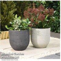 Stone Effect Ivory Planter - Lightweight, Weather-Resistant, 26Cm