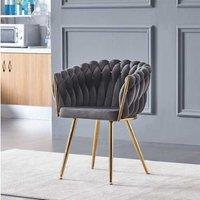 Single Isleworth Velvet Knot Dining Chair With Color Options