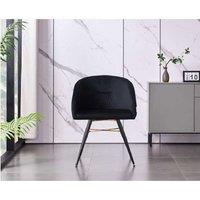 Athela LUX Velvet Dining Chair - Metal Frame, Ergonomic Comfort, Modern Style