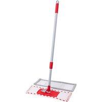 Telescopic Microfibre Flat Mop - Extendable, Multi-Surface, 360 Rotating Head, Refill Included