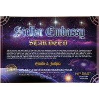 Personalised 'Name a Star' Certificate - Digital Memorabilia Gift by Stellar Embassy