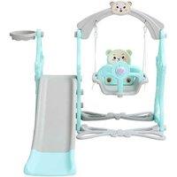 Toddler Swing And Slide Playset For Indoor And Outdoor