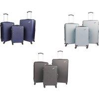 PRICE DROP! Durable ABS Hard Shell 3 Piece Suitcase Set with Spinner Wheels