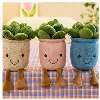 Potted Succulent Plush Stuffed Toy