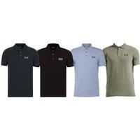 Men's Emporio Armani EA7 Stretch Polo Shirt - Lightweight & Versatile - An Everyday Essential