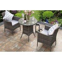 2-Seater Weather-Resistant Rattan Bistro Set