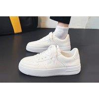 Unisex Nike-Inspired Men'S Air Force 1 Casual Trainers - Breathable Lightweight Sneakers (Uk6-8.5, White/Black/Brown)