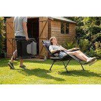 CLEARANCE! Extra Wide Padded Zero Gravity Reclining Sun Lounger - Steel Frame, Foldable, Available as Single or Set of 2
