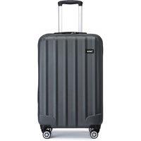 Kono 19In Durable Hardshell Cabin Suitcase With Vertical Stripes