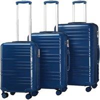 Durable Hardshell 3 Piece Luggage Set With Tsa Lock - Ideal For Summer Travel