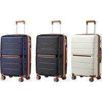 British Traveller 24-Inch Durable Hardshell Suitcase With Tsa Lock