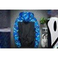 Unisex Red Outdoor Camouflage Parka Jacket - Windproof Polyester, Slim Fit, Hooded, 7 Sizes, 4 Colours