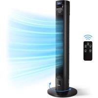 Keplin 36" Tower Fan With Remote, Led Display & 3 Speeds - 3 Colours