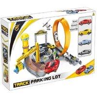 Children'S Car Track - Crane, Catapult & Gas Station
