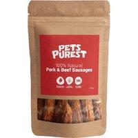 Natural Hypoallergenic Pork & Beef Dog Sausage Treats - 5 Pack, Grain-Free