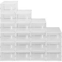 Set Of 18 Clear Stackable Storage Boxes!