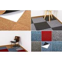 Heavy Duty Carpet Tiles 20Pcs 5Sqm Commercial Office Flooring