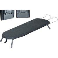 Grey Foldable Table Top Ironing Board With Cover & Iron Rest