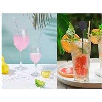 80Pcs Plastic Disc Twizzlers Stirrer Sticks
