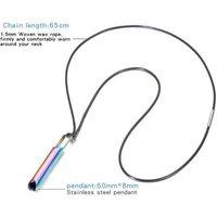 Unisex Black Breathlace Necklace Anxiety Stress Reduction Necklace