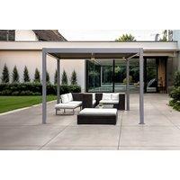 Outdoor Aluminium Led Pergola With Roof - 2 Sizes!