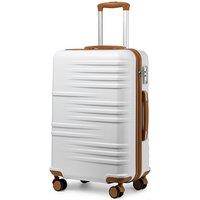 British Traveller 24 Inch Abs Hard Shell Suitcase With Tsa Lock!