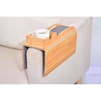 3-In-1 Foldable Wooden Sofa Armrest Tray