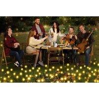 Solar LED Waterproof Garden String Lights - Green Leaf, 10 LEDs