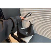 Unisex Black Designer Retro Shoulder Bag