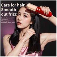 Wireless Heated Hair Brush - Professional Hair Styling With Vibration & Red Light