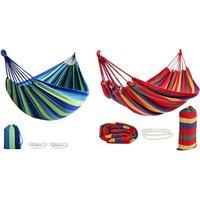 Portable Hammock With Tree Straps - 2 Sizes, 2 Colours