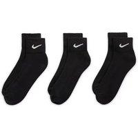 Womens Black 3-Pack Of Nike Cushioned Ankle Socks - Uk Sizes 7-11!