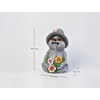 Solar Led Sloth Fairy Garden Statue - Weatherproof Outdoor Lighting