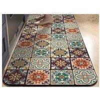 2Pcs Non-Slip Kitchen Floor Mats Set