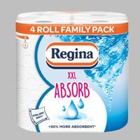Regina XXL Ultra-Absorbent Kitchen Roll 4 Pack - Extra Large, Strong & Eco-Friendly Paper Towels