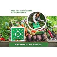 Seed Spacer Gardening Tool - Precision Planting Template For Optimized Vegetable Beds