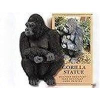 15-Inch Realistic Hand-Painted Gorilla Garden Ornament