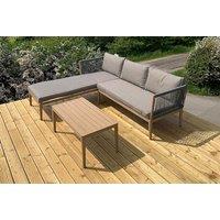 4-Seater Weather-Resistant Aluminium Rope Garden Set