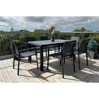 6-Seater Aluminium Weather-Resistant Outdoor Dining Set