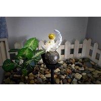 Solar Led Space-Themed Garden Stake Light - Weatherproof Outdoor Path Lighting