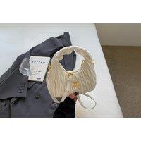 Unisex Silver Designer Matelass Leather Mini Hobo Bag - 6 Colours