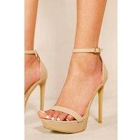 Unisex Black Zeynep' Women'S Platform High Heel Sandals - Classic Formal Footwear