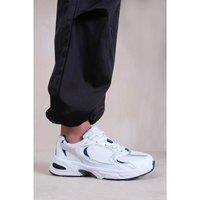 Unisex Black Women'S Breathable Mesh Chunky Sole Fashion Trainers - Lace-Up Sport Sneakers