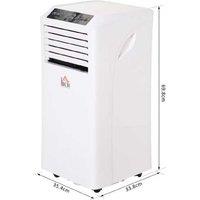 557W Mobile Abs Plastic Air Conditioner With Remote, White