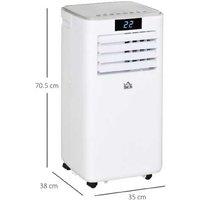 10000Btu Portable Ac Unit Cooling Dehumidifier Led Display White